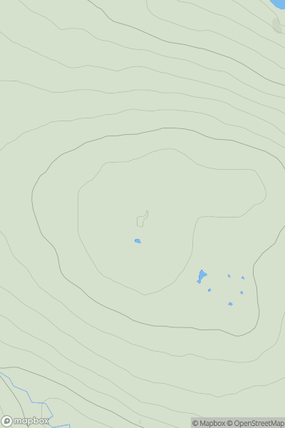 Thumbnail image for Meall an Lochain [Loch Broom to Strath Oykel] showing contour plot for surrounding peak